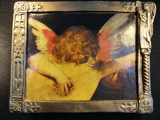 cherub playing lute 1510 Fiorentino